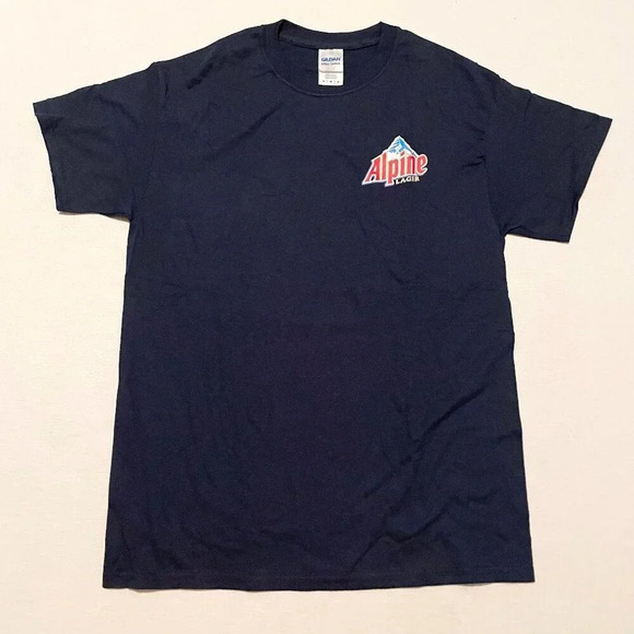 Alpine Lager Mens  Tshirt Size Medium Beer Shirt - Picture 1 of 16